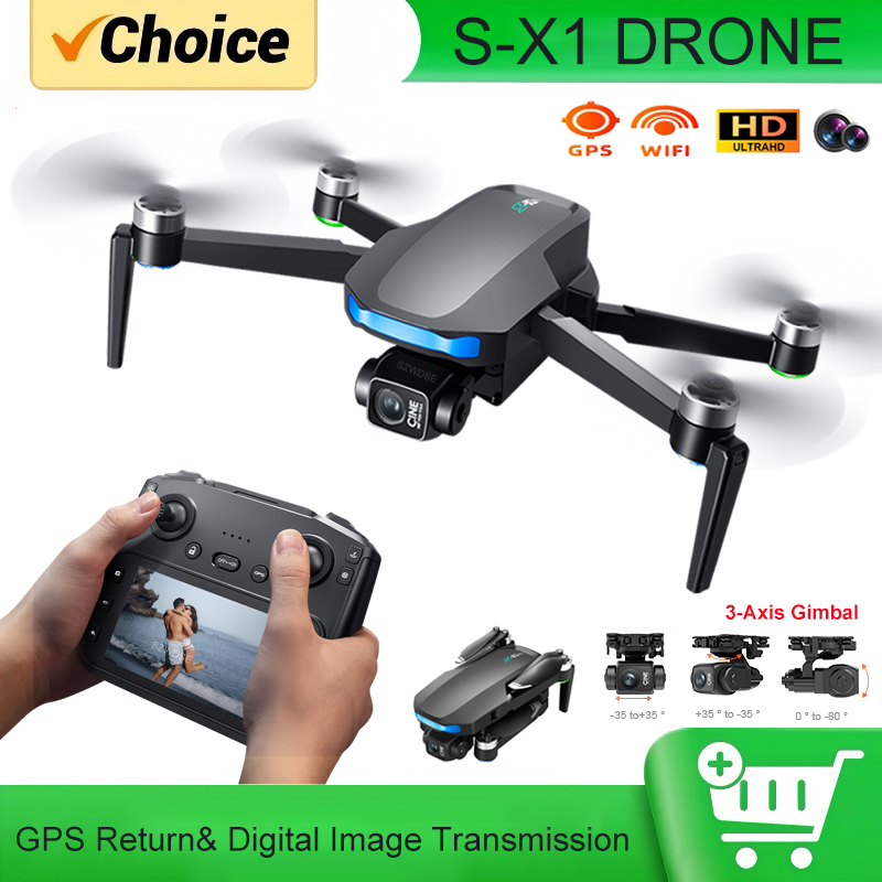 S-X1 MAX GPS-drone met 3-assig - Drone Gimbal 3 Axis recensie en prijs