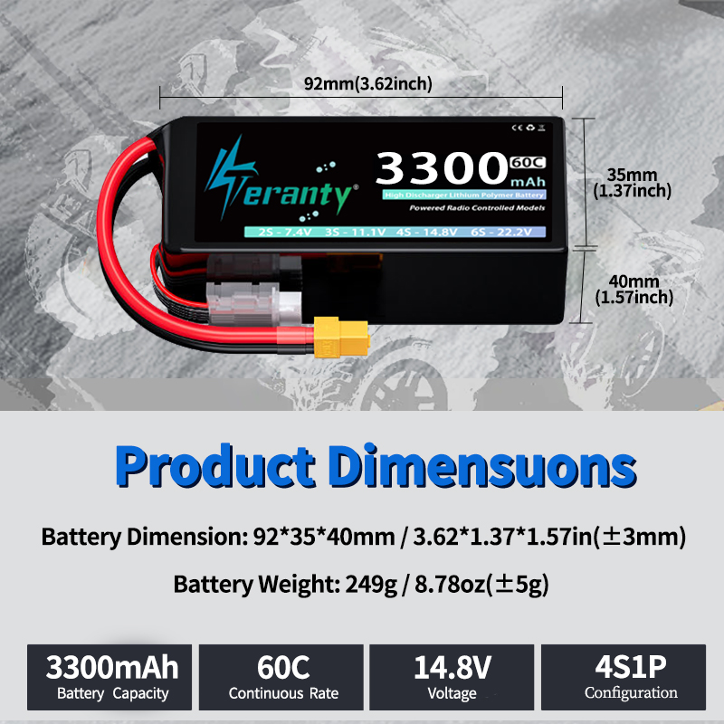 TERANTY 4S 3300mAh Lipo Batter - Drone Gimbal Controller recensie en prijs
