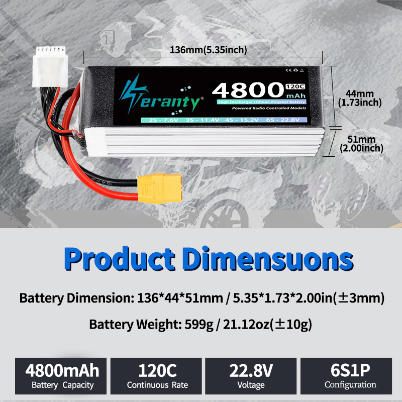 TERANTY 6S 4800mAh Lipo Batter - Drone Gimbal Controller recensie en prijs